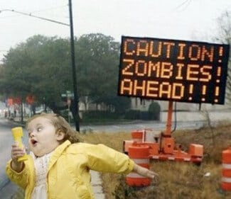 Running from zombies